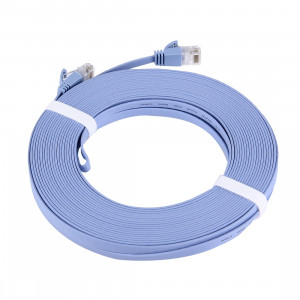 Câble réseau LAN ultra-fin et plat pour Ethernet CAT6, longueur: 15 m (bleu) SH7394884-20