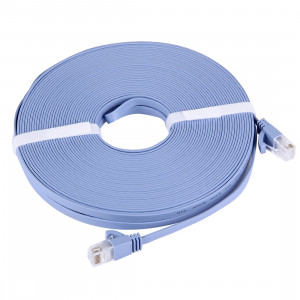 Câble LAN réseau Ethernet plat CAT6 extra-plat, Longueur: 20m (Bleu) SC739B333-20