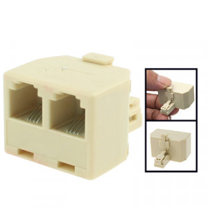 Adaptateur RJ11 mâle vers 2 prises femelle RJ11 SH07451914-20