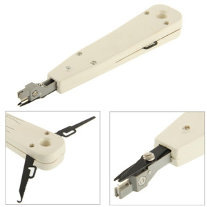 Outil d'insertion de perforations multiples à prise téléphonique réseau BT RJ45 / RJ12 / RJ11 (Blanc) SH75021432-20