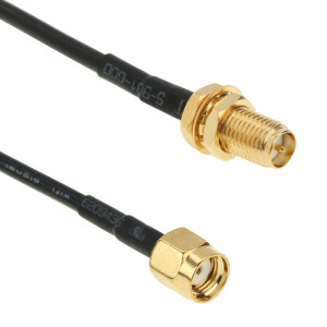 Câble sans fil RP-SMA 2.4GHz mâle à femelle (178 câble d'extension d'antenne à haute fréquence), longueur: 10m S2820A1788-20