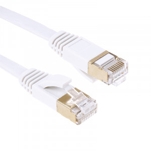Câble LAN réseau Ethernet plat plat 10Gbps à ultra-haute vitesse CAT7 5m plaqué or S5879D618-20