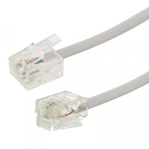 Câble téléphonique RJ11 vers RJ11 2 conducteurs, longueur: 1 m S20960901-20