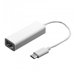Adaptateur Ethernet haut débit 10 cm USB-C / Type-C 3.1, pour MacBook 12 pouces / Chromebook Pixel 2015, longueur: 10 cm (blanc) SH1089652-20