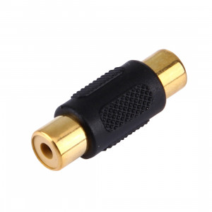 Connecteur RCA Femelle vers Or RCA Femelle Doré (Noir) SG1215901-20