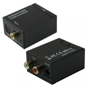 Convertisseur audio coaxial optique analogique RCA vers numérique Toslink (noir) SH21921110-20