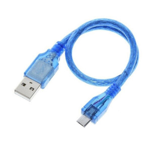Câble adaptateur USB 2.0 vers micro USB mâle, longueur : 30 cm (bleu) SH1332307-20