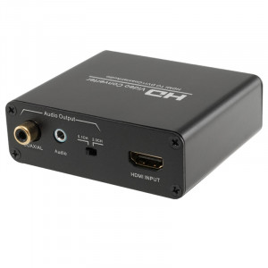 HDV-339 Full HD HDMI vers DVI + Adaptateur convertisseur audio stéréo numérique / coaxial analogique (noir) SH568B575-20