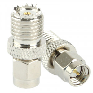 Adaptateur coaxial SMA mâle vers mini UHF femelle SC187764-20