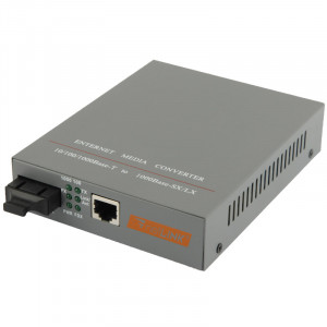 Émetteur-récepteur optique adaptatif Gigabit monomode 10/100 / 1000M (HTB-GS-03) SH2005571-20