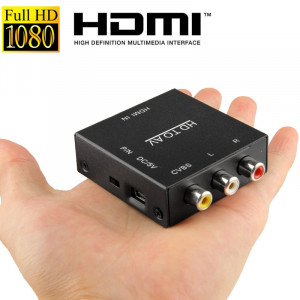 HDV-M610 Adaptateur Convertisseur Vidéo Full HD 1080P HDMI vers AV / CVBS Mini Taille (Noir) SH2360787-20