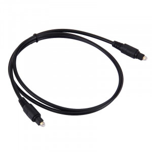 Câble Toslink à fibres optiques audio numérique, longueur de câble: 1 m, OD: 4.0 mm (plaqué or) SH10111009-20