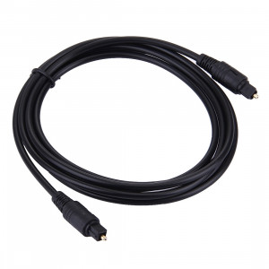 Câble Toslink à fibres optiques audio numérique, longueur de câble: 2 m, OD: 4.0 mm (plaqué or) SH1015104-20