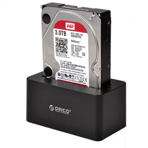 ORICO 6619US3 5Gbps Super Speed ​​USB 3.0 vers SATA Disque dur Station d'accueil pour 2,5 pouces / 3,5 pouces disque dur (Noir) SO692B1080-20