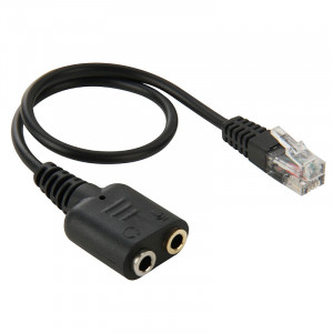 RJ9 Mâle à 2 x Câble Audio Femelle 3,5mm, Longueur: 20cm SR66731363-20