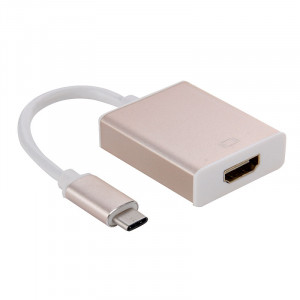 Câble adaptateur USB-C / Type-C 3.1 vers HDMI 10cm, pour Galaxy S8 et S8 + / LG G6 / Huawei P10 et P10 Plus / Xiaomi Mi6 et Max 2 et autres smartphones (Gold) SH560J1276-20