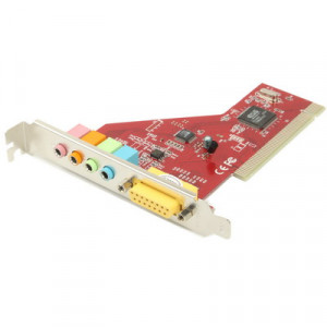 Carte son PCI 4 canaux Crystal (rouge) SC1013621-20