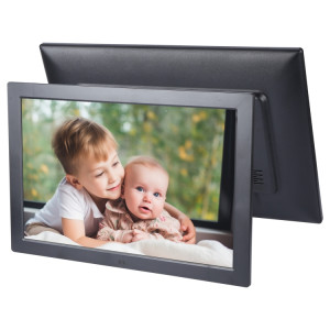 17-27 pouces, Cadre photo numérique de lecteur de musique et de film multimédia de 17 pouces avec télécommande, programme Mstar V59, prise en charge de la carte USB / SD / port HD, haut-parleur stéréo intégré SH006B1150-20