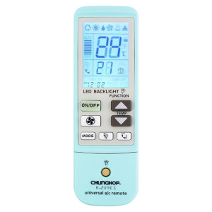 Télécommande universelle pour climatiseur K-209ES, fonction de thermomètre de soutien (bleu) SH039L970-20