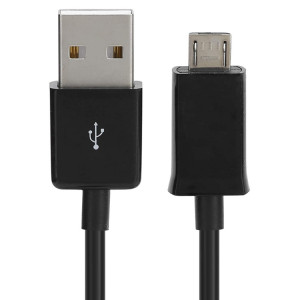 Câble de chargeur de synchronisation de données micro USB, longueur du câble : 1 m (noir) SH0222141-20