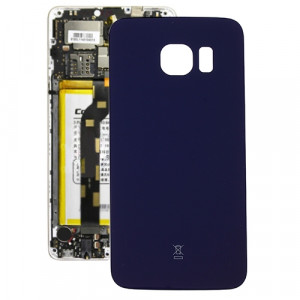 Coque arrière de batterie d'origine pour Samsung Galaxy S6 Edge / G925 (bleu foncé) SC966D999-20