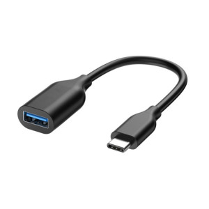 Câble OTG USB-C / Type-C 3.1 mâle vers USB 3.0 femelle, longueur: 19 cm, Câble OTG USB-C / Type-C 3.1 mâle vers USB 3.0 femelle, longueur: 19 cm (noir) SH932B558-20