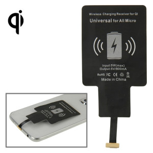 Récepteur de charge sans fil pour QI, universel pour tous les micro (noir) SH757B417-20