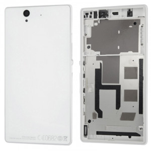Middle Board + Cache Batterie pour Sony L36H (Blanc) SM009W1601-20