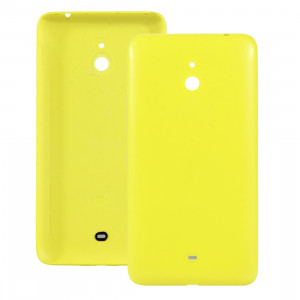 iPartsAcheter pour Nokia Lumia 1320 Couvercle arrière de la batterie du boîtier d'origine + bouton latéral (jaune) SI05YL1215-20