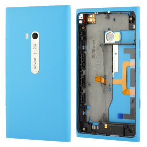 Couverture arrière de batterie de logement avec le câble de câble de bouton latéral pour Nokia Lumia 900 (bleu) SC01281076-20