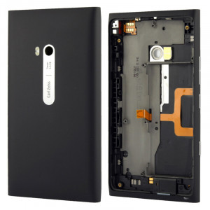 Couverture arrière de batterie de logement avec le câble de câble de bouton latéral pour Nokia Lumia 900 (noir) SC128B545-20