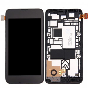 iPartsAcheter pour Nokia Lumia 530 LCD Affichage + écran tactile Digitizer Assemblée avec cadre (Noir) SI03851311-20