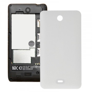 Couvercle en plastique givré de surface arrière pour Microsoft Lumia 430 (blanc) SC463W683-20