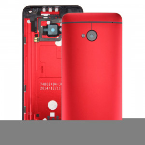 Coque arrière pour HTC One M7 / 801e (rouge) SH45RL1951-20