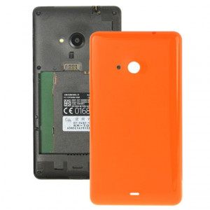 Couverture arrière de remplacement de batterie en plastique de couleur unie pour Microsoft Lumia 535 (orange) SC587E1927-20