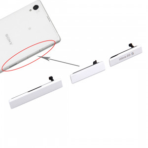 iPartsAcheter Cap carte SIM + USB Port de chargement de données + Micro SD Cap Cap bloc antipoussière Set pour Sony Xperia Z1 / L39h / C6903 (Blanc) SI065W572-20