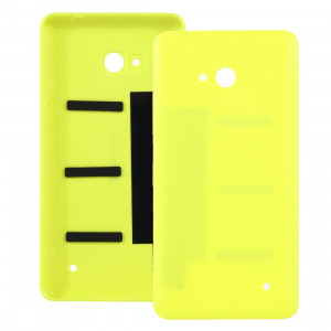 iPartsAcheter pour Microsoft Lumia 640 couvercle en plastique de surface arrière givré (jaune) SI58YL585-20