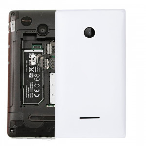 Couverture arrière de batterie couleur unie pour Microsoft Lumia 532 (Blanc) SC623W1613-20