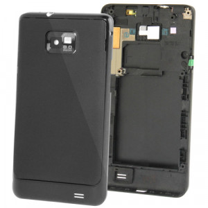 3 en 1 pour Samsung Galaxy S II / i9100 (Cache arrière d'origine + bouton de volume d'origine + châssis complet d'origine) (Noir) S30231810-20