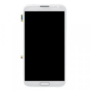 iPartsAcheter pour Samsung Galaxy Note II / N7105 Original LCD Affichage + Écran Tactile Digitizer Assemblée avec Cadre (Blanc) SI376W1622-20