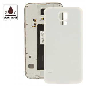 iPartsAcheter pour Samsung Galaxy S5 / G900 Couvercle de porte de boîtier de batterie en plastique d'origine avec fonction imperméable à l'eau (blanc) SI678W928-20