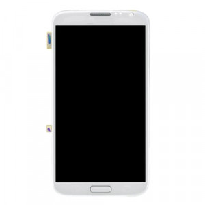 iPartsAcheter pour Samsung Galaxy Note II / N7100 Original Écran LCD + Écran Tactile Digitizer Assemblée avec Cadre (Blanc) SI777W524-20