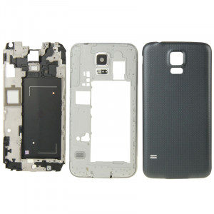 iPartsBuy Remplacement complet de la couverture de la face avant pour Samsung Galaxy S5 / G9008V (Noir) SI15401955-20