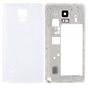 iPartsBuy Remplacement complet de la couverture du logement (Cadre central Bazel Plaque arrière Logement de l'appareil photo + Remplacement de la couverture arrière de la batterie) pour Samsung Galaxy Note 4 / SI163W1445-20