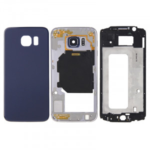 iPartsBuy Remplacement de la couverture du logement complet (logement avant LCD cadre cadre lunette + plaque arrière logement caméra Lens Panel + remplacement de la couverture arrière de la batterie) pour Samsung SI182L1550-20