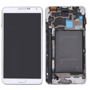iPartsAcheter pour Samsung Galaxy Note III / N900 Original Écran LCD + Écran Tactile Digitizer Assemblée avec Cadre (Blanc) SI605W17-20