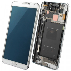 iPartsAcheter pour Samsung Galaxy Note III / N9006 Écran LCD Original + Écran Tactile Digitizer Assemblée avec Cadre (Blanc) SI607W1088-20
