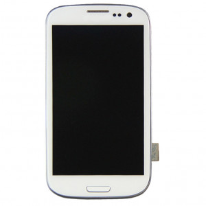 iPartsAcheter pour Samsung Galaxy SIII LTE / i9305 Original Écran LCD + Écran Tactile Digitizer Assemblée avec Cadre (Blanc) SI303W1313-20