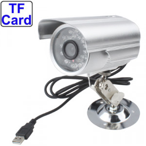 Caméra enregistreur vidéo numérique avec fente pour carte TF, enregistrement sonore de support / vision nocturne / fonction de détection de mouvement, distance de prise de vue: 10 m (argent) SH0773875-20