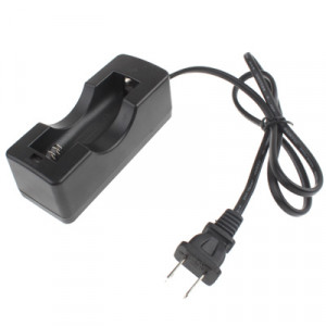 Chargeur de batterie pour 18650, sortie: 4.2V / 650mA, prise américaine (noire) SH021931-20